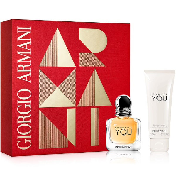 Emporio Armani Because It\'s You Set (EDP 30ml + BL 75ml) pentru Femei